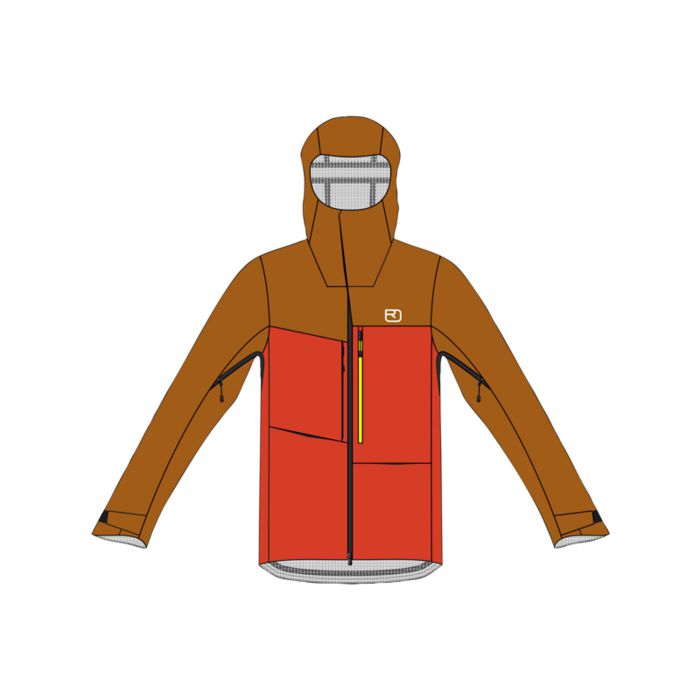 ORTOVOX 3L RAVINE SHELL JACKET - Herren main product photo